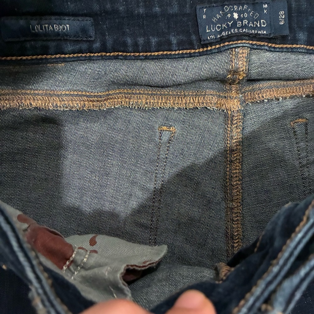 Lucky Brand Jeans Women’s 28 Dark Blue Lolita Boot Cut LIKE NEW! - Picture 7 of 8